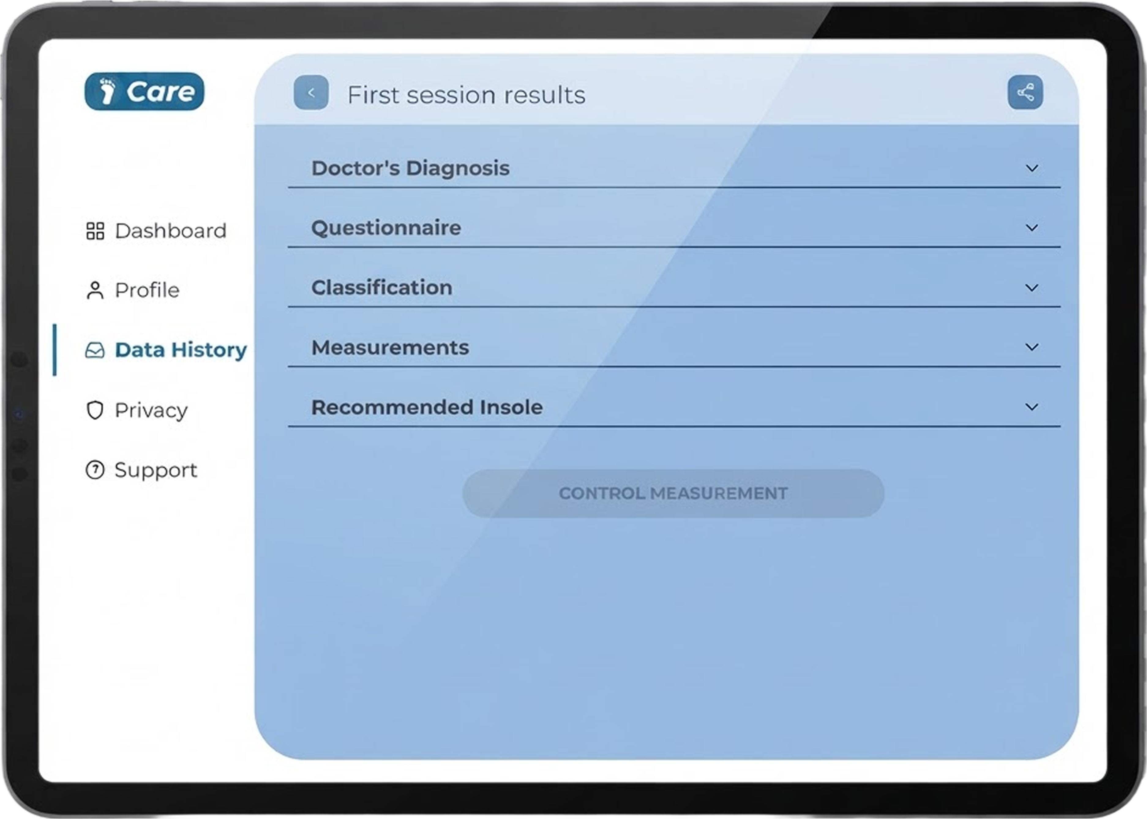 Data history view