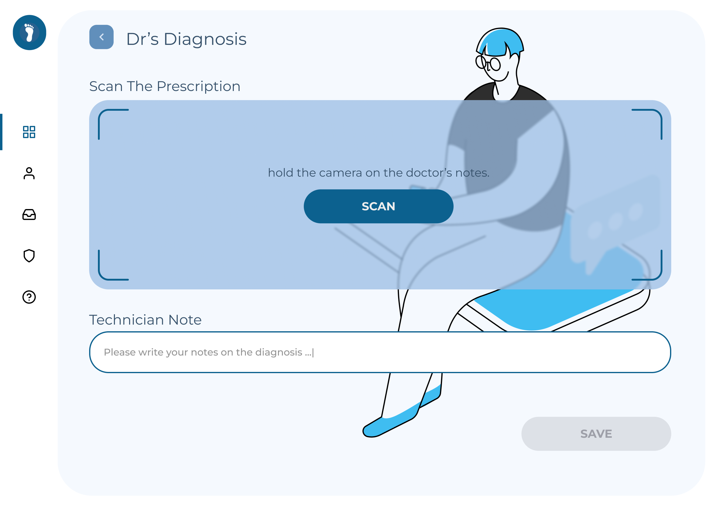 Doctor's diagnosis view